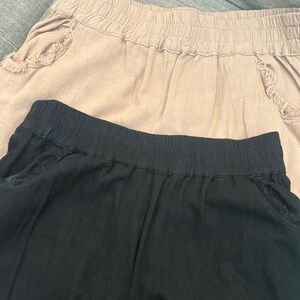 Umgee Black and Tan Pants